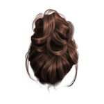 Brązowe K hair-12-chocolate