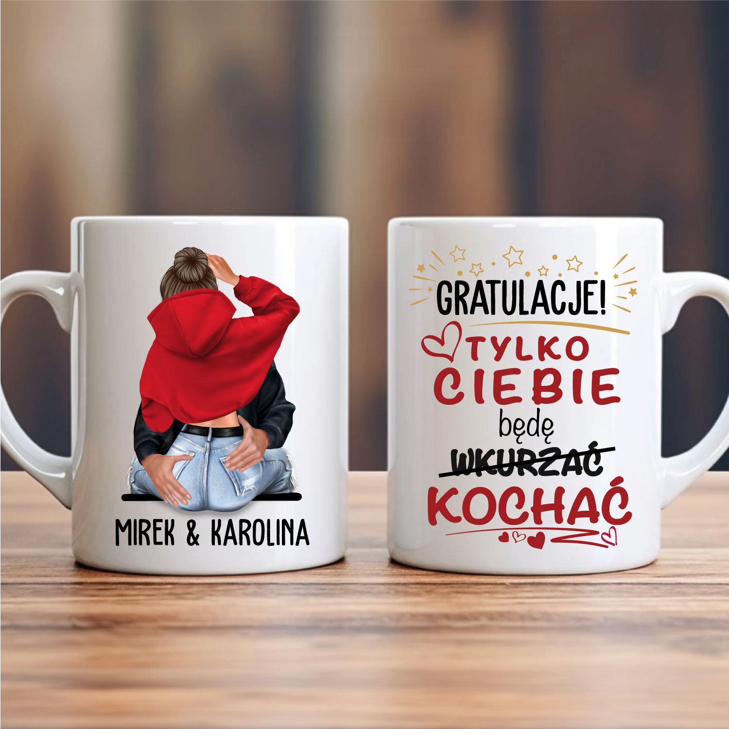 Gratulację, tylko Ciebie będę ... - kubek