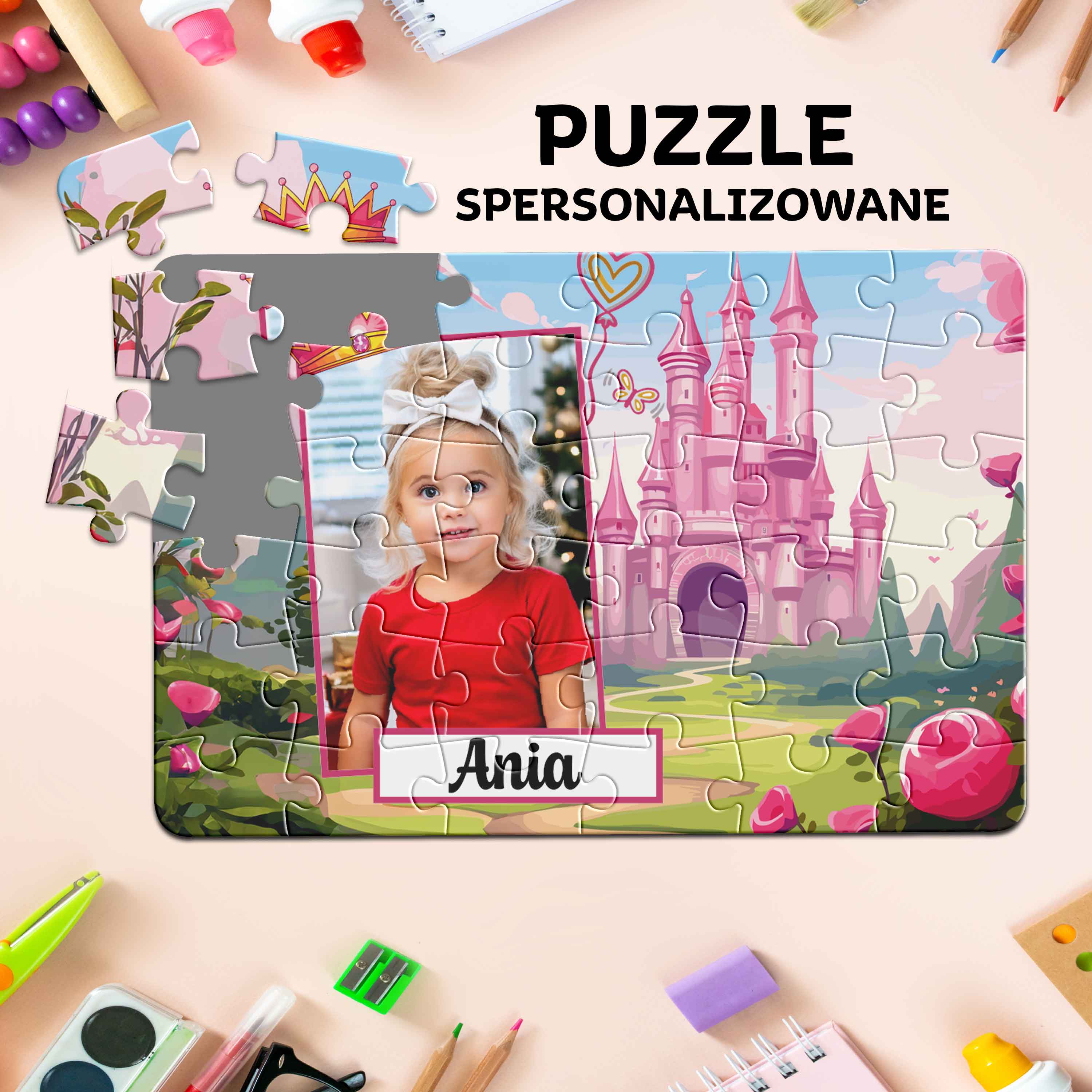 Księżniczka - puzzle z własnym zdjęciem
