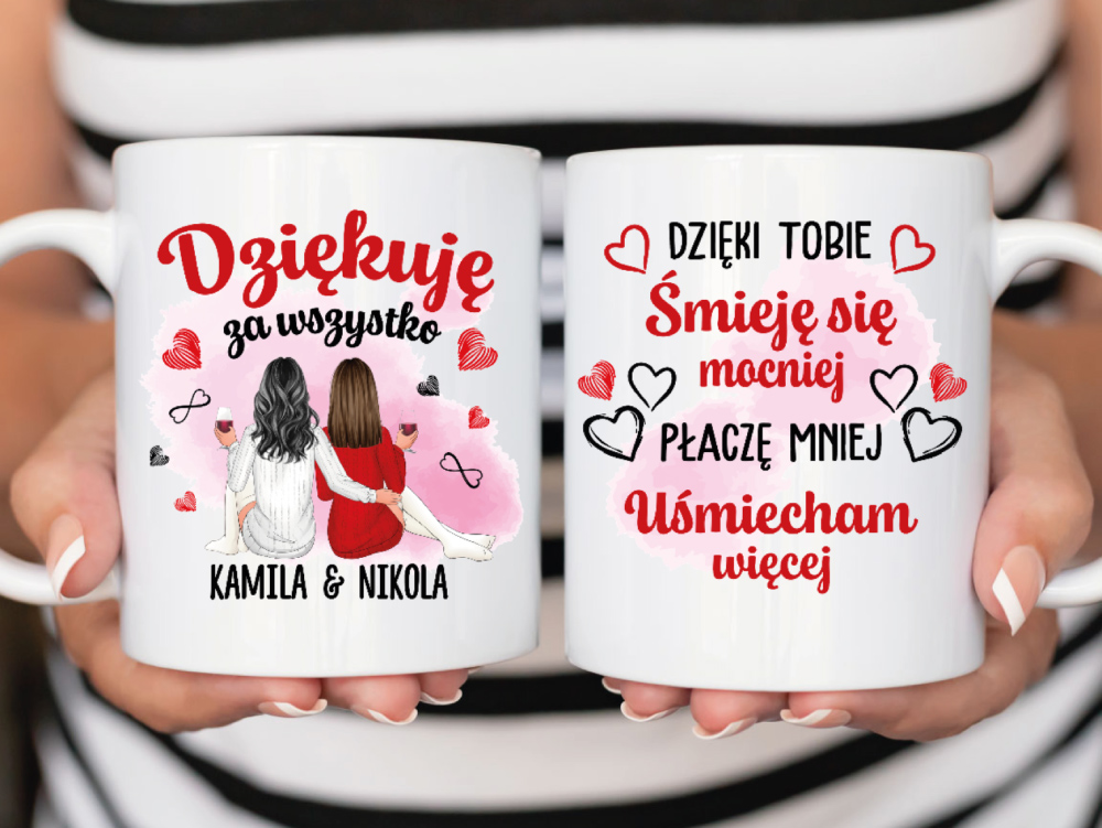 Przyjaciółko, dziękuję za wszystko - Kubek