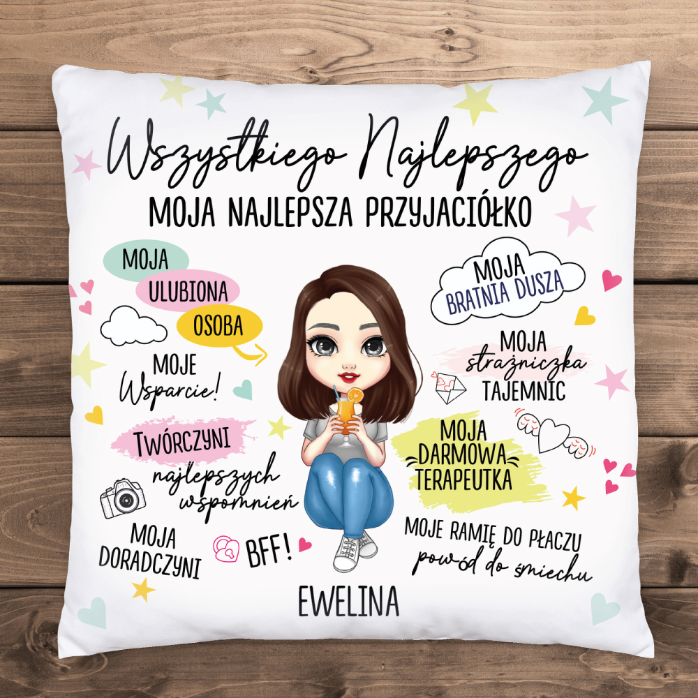 Prezent dla przyjaciółki - Poduszka