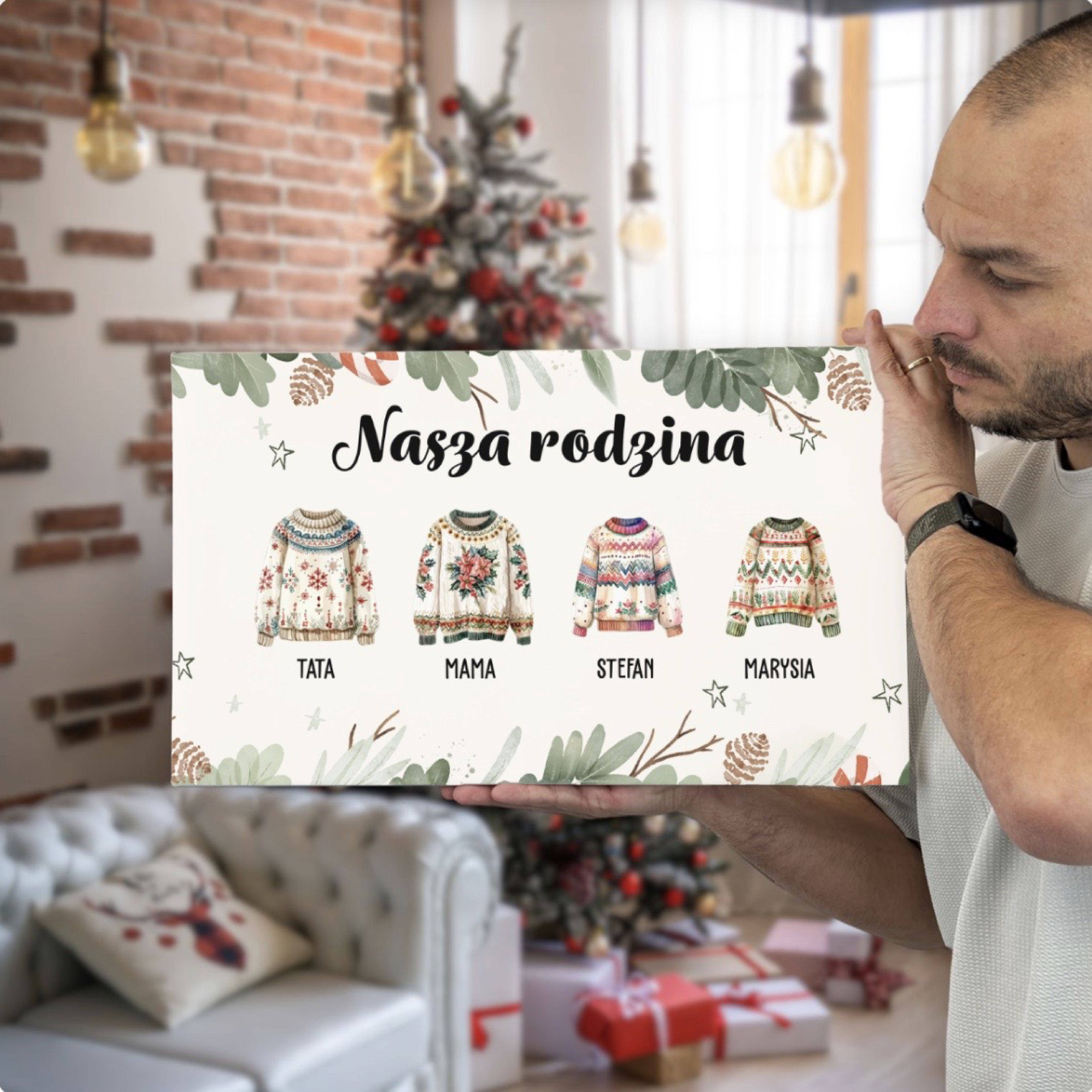 Nasza rodzina - płótno święta