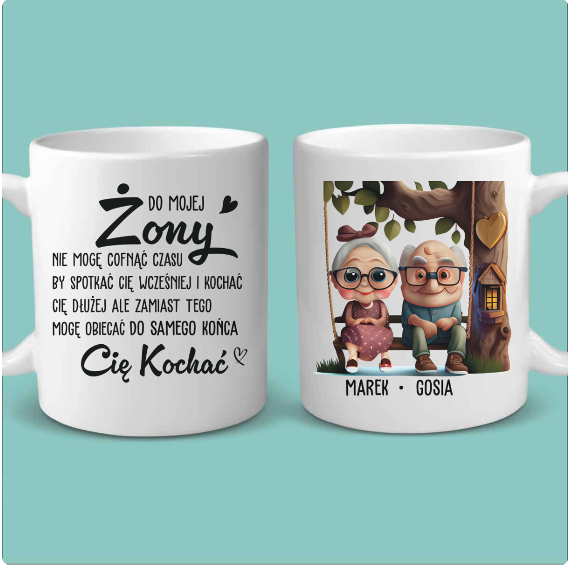 Obiecuję kochać Cię do samego końca - kubek