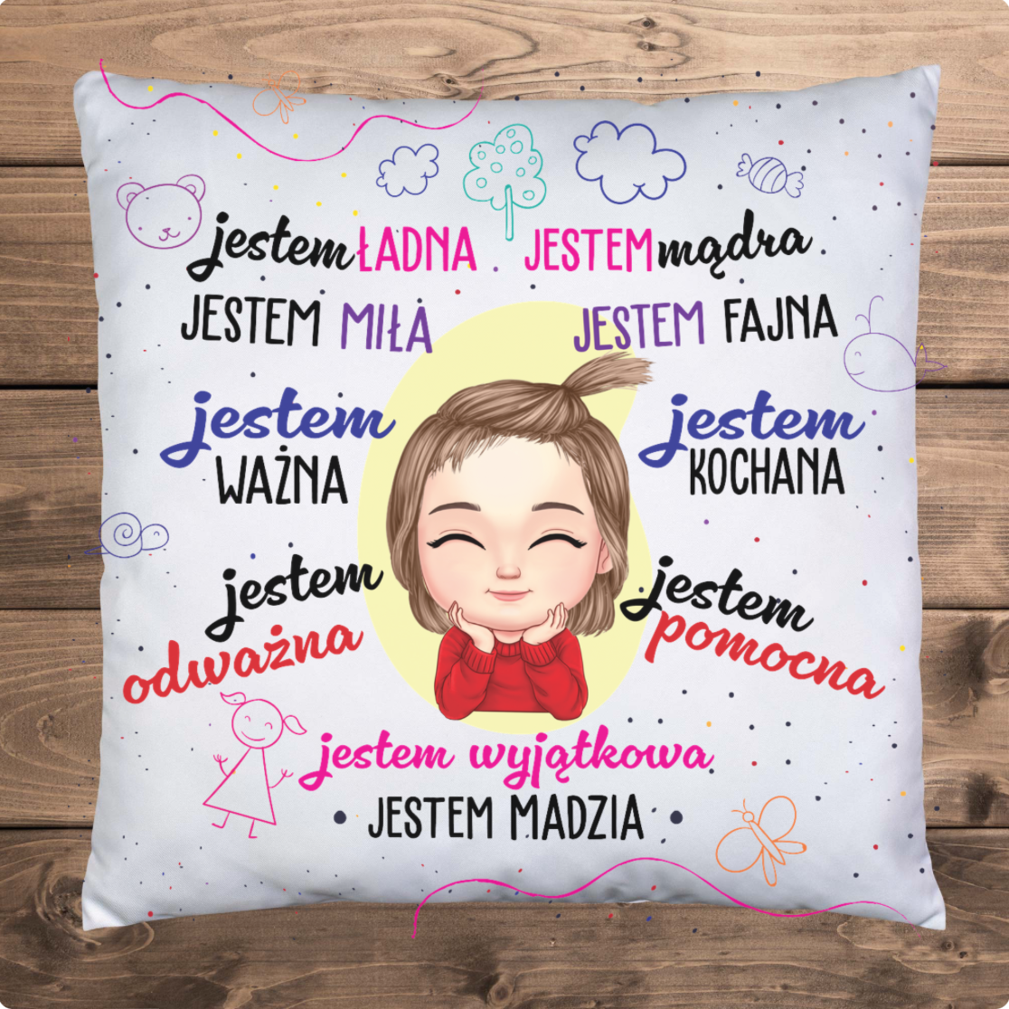 Jestem wyjątkowy/a - poduszka
