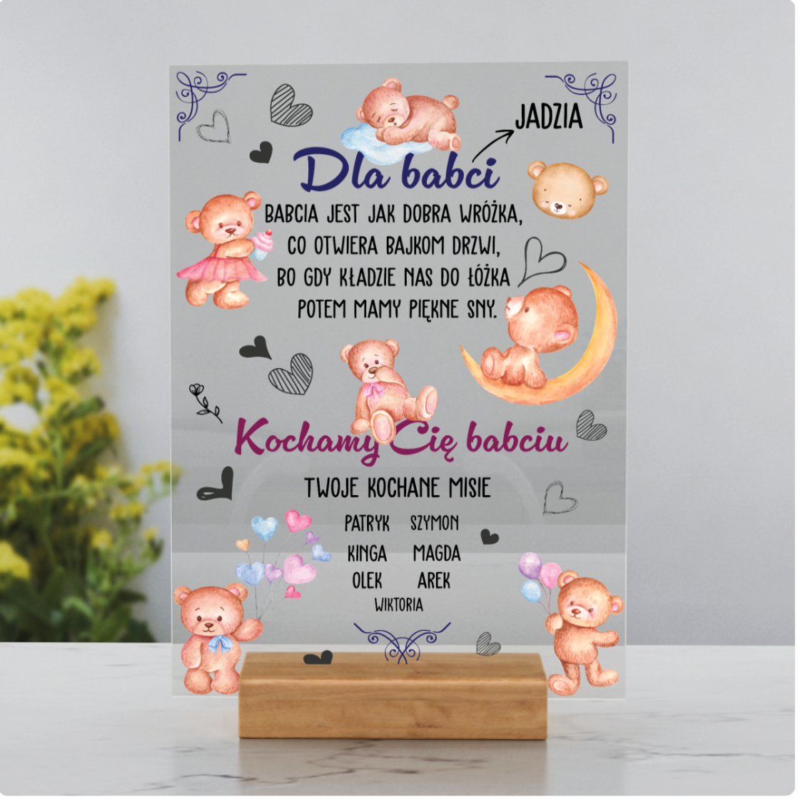 Dla babci - tabliczka#