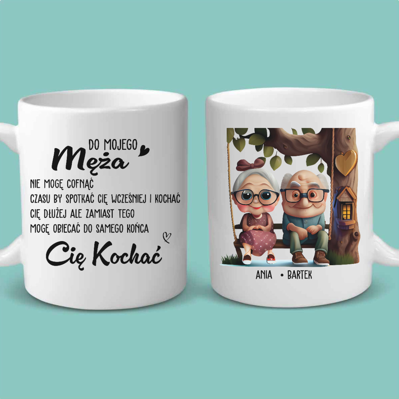 Obiecuję Cię kochać do końca - kubek dla męża