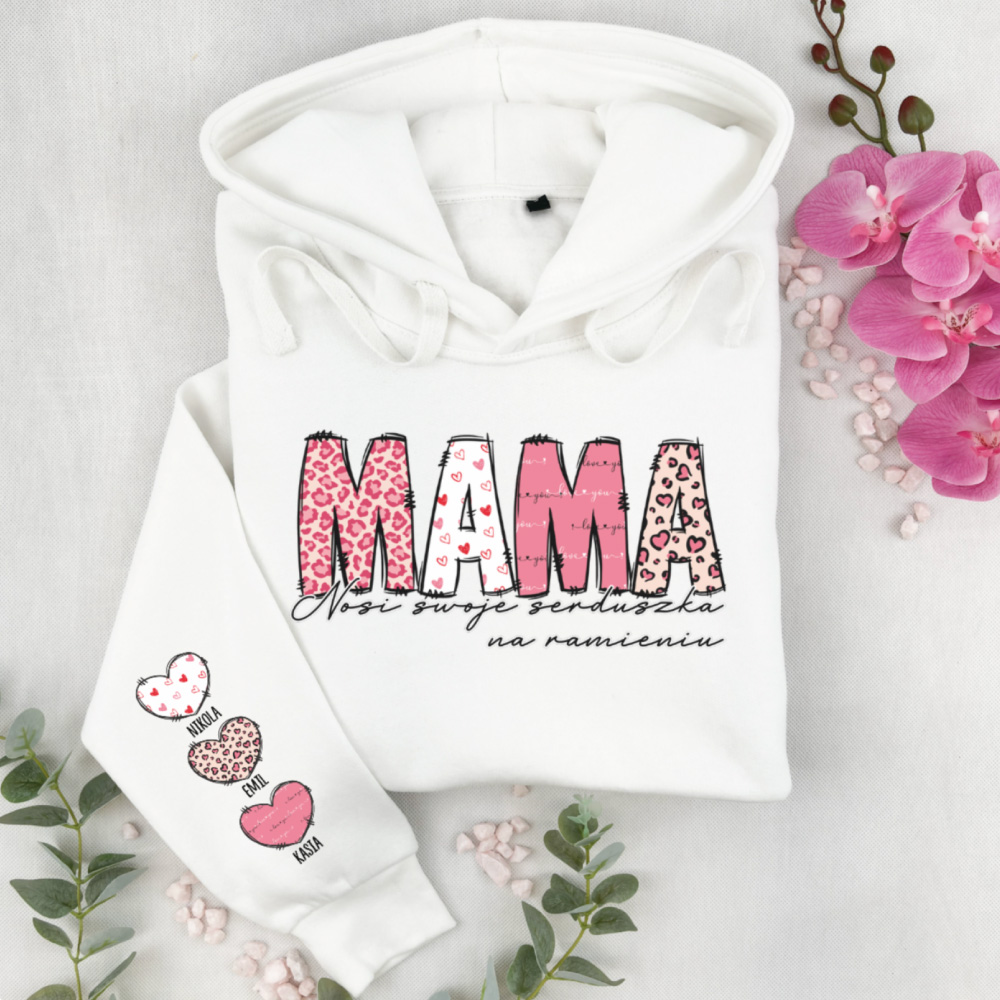 Mama nosi swoje serduszka