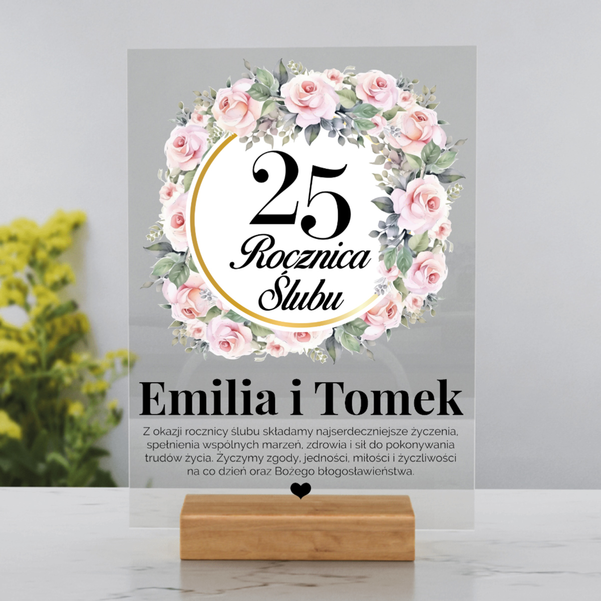Rocznica Ślubu - tabliczka