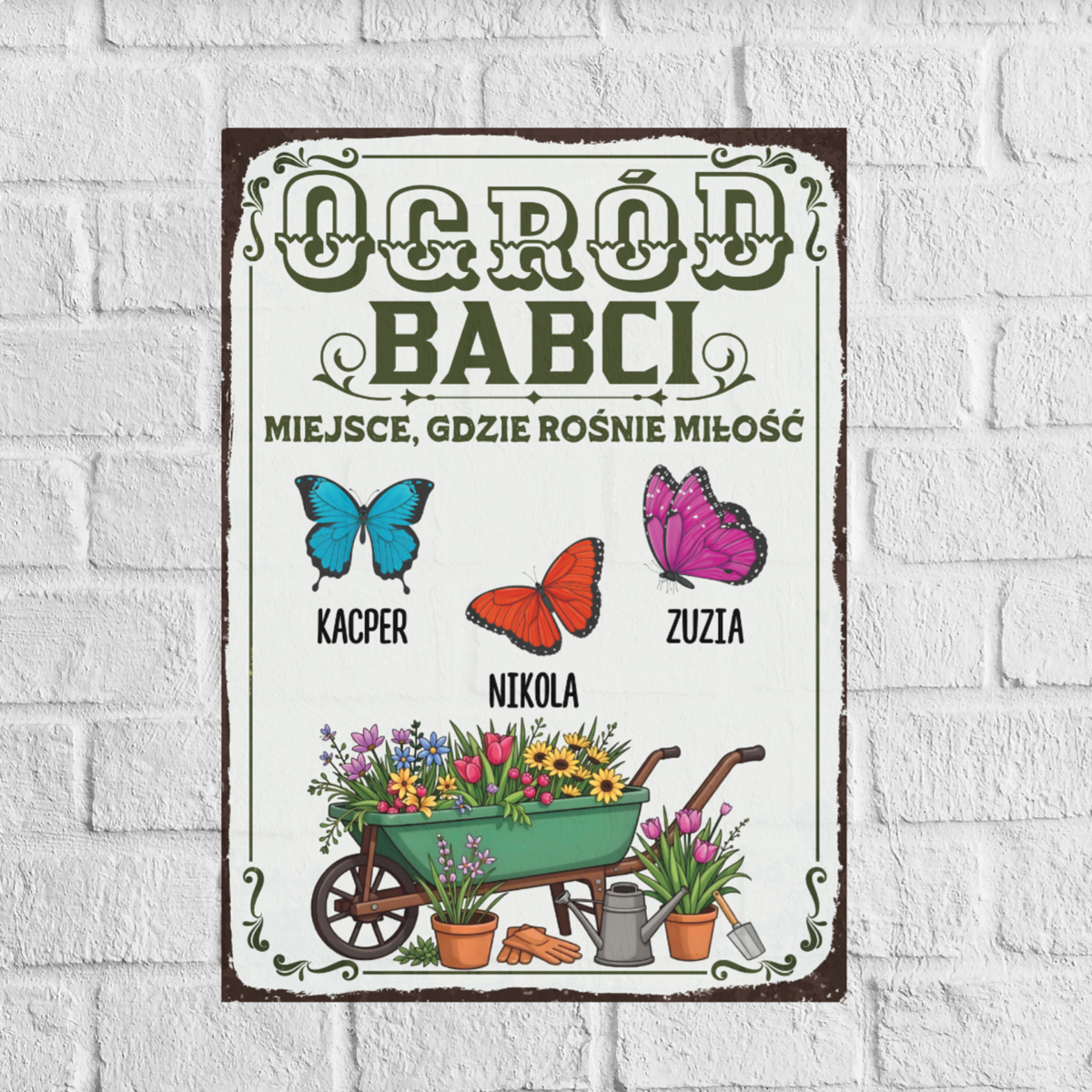 Ogród Babci - tabliczka