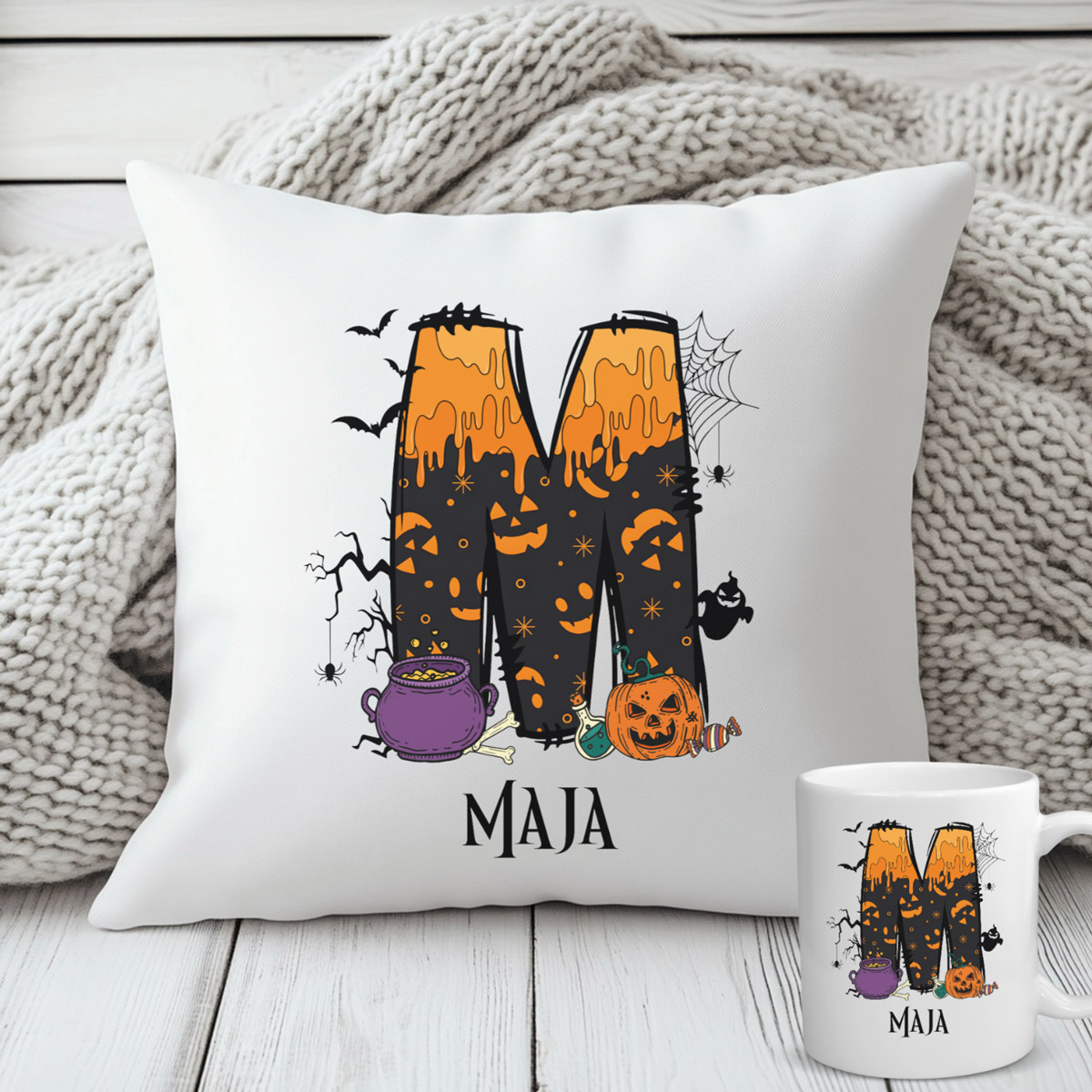 Zestaw z imieniem na halloween