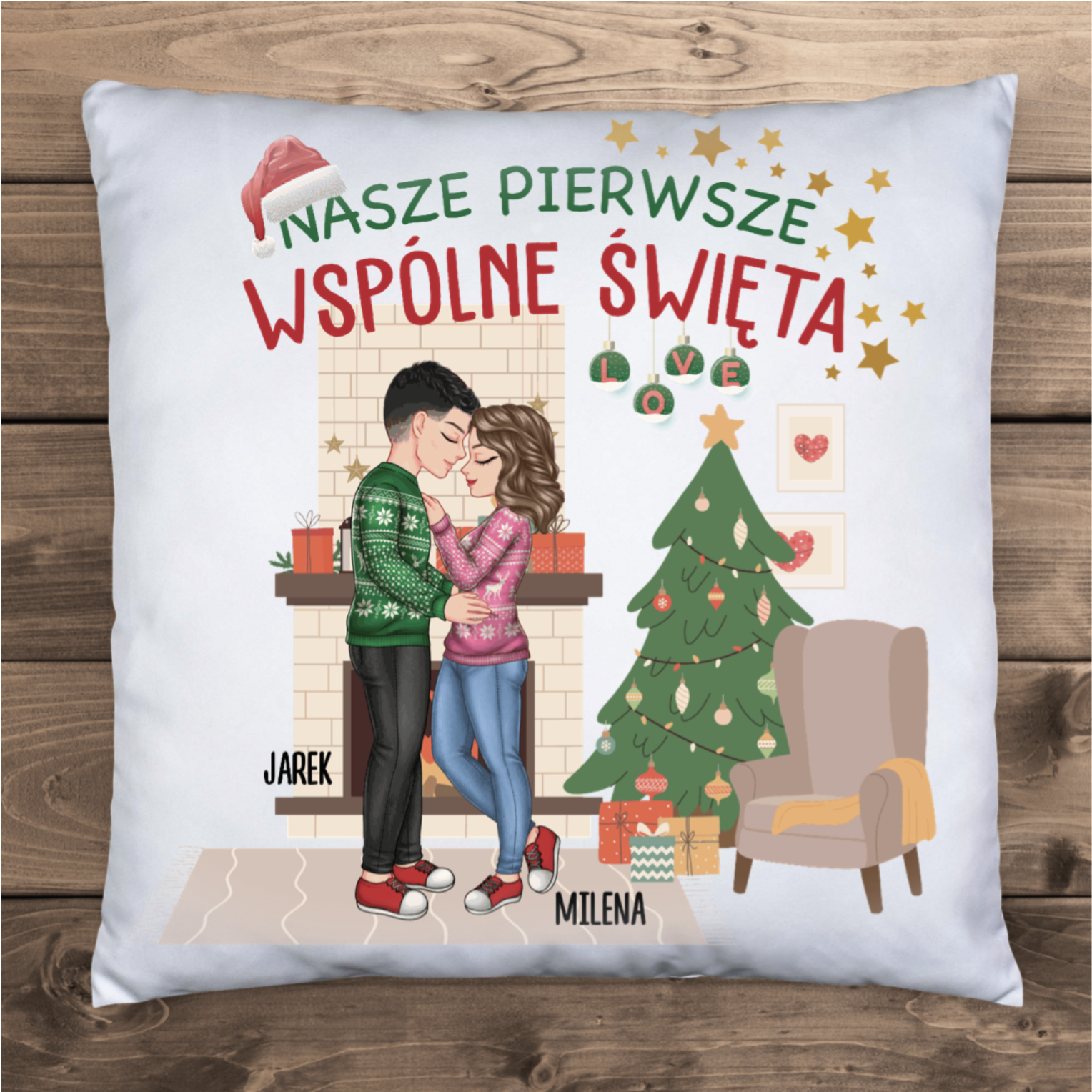 Nasze pierwsze wspólne święta - poduszka