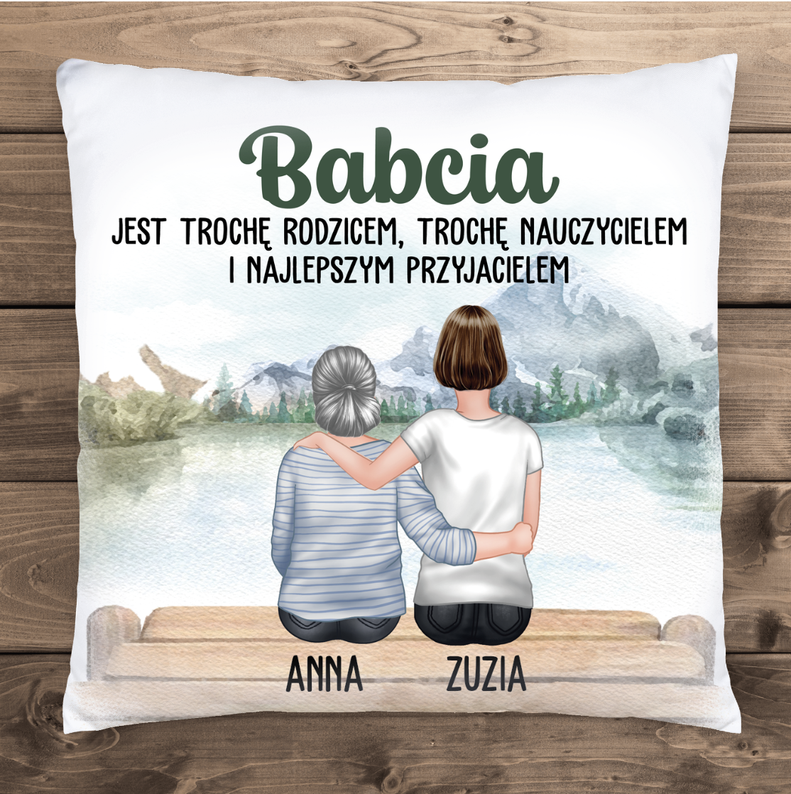 Babcia - Najlepszym Przyjacielem - Poduszka