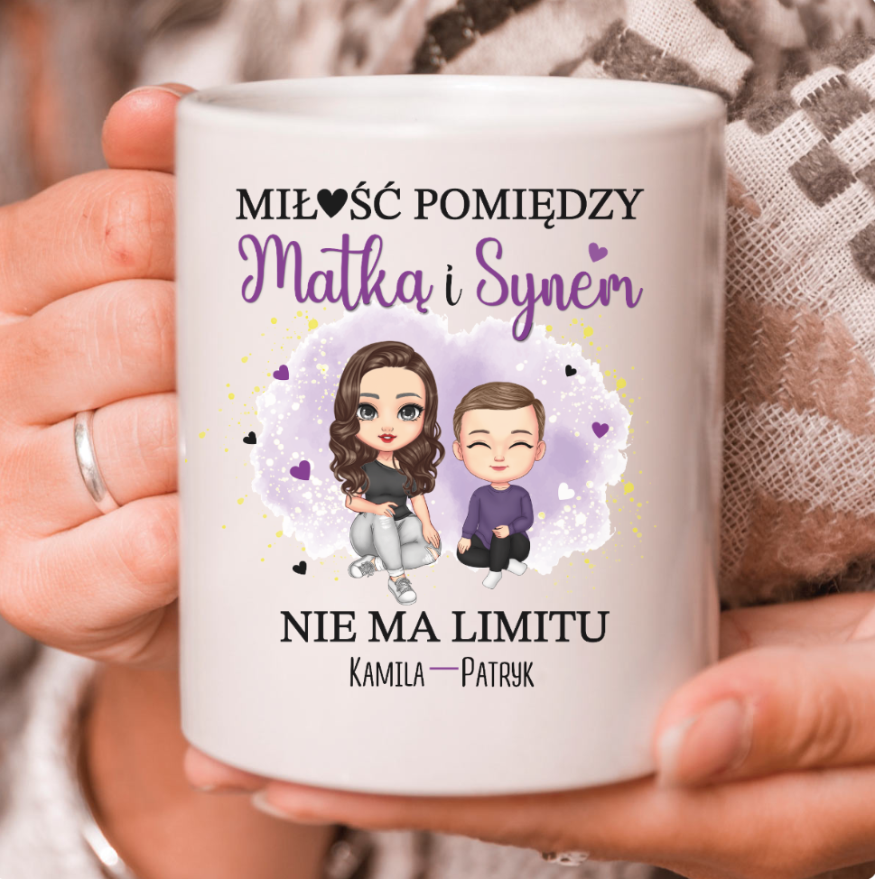 Miłość pomiędzy matką i synem/córką - Kubek