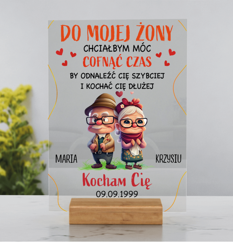 Tabliczka dla małżonków - Rocznica