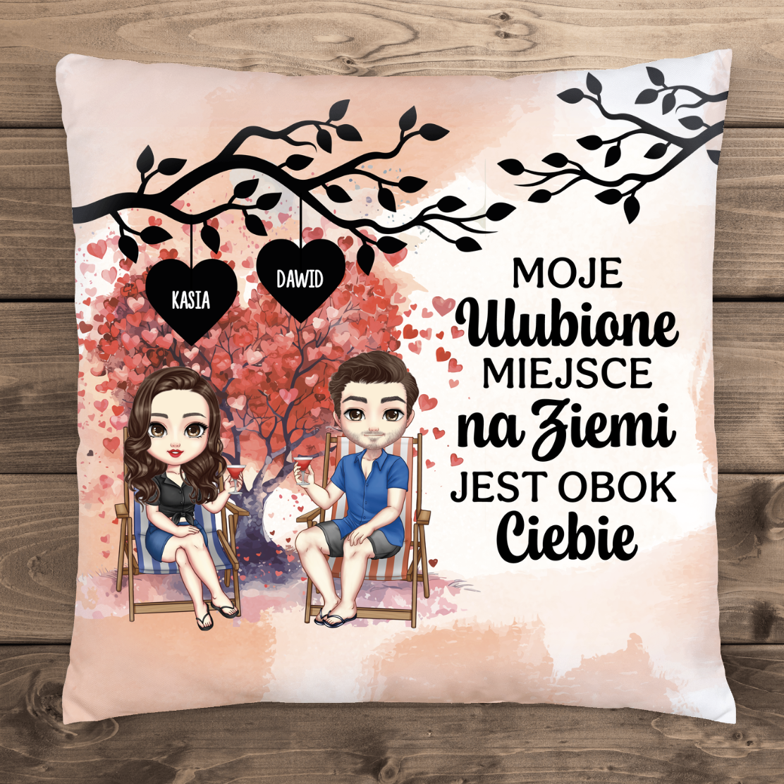 Moje ulubione miejsce na ziemi - Poduszka