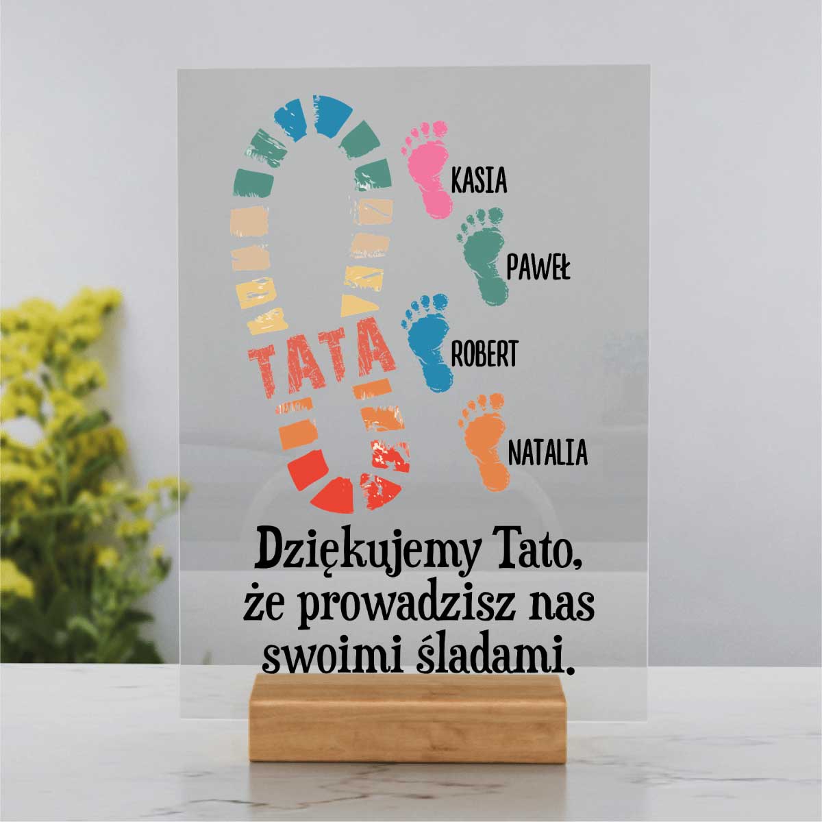 Dziękuję, że prowadzisz mnie swoimi śladami
