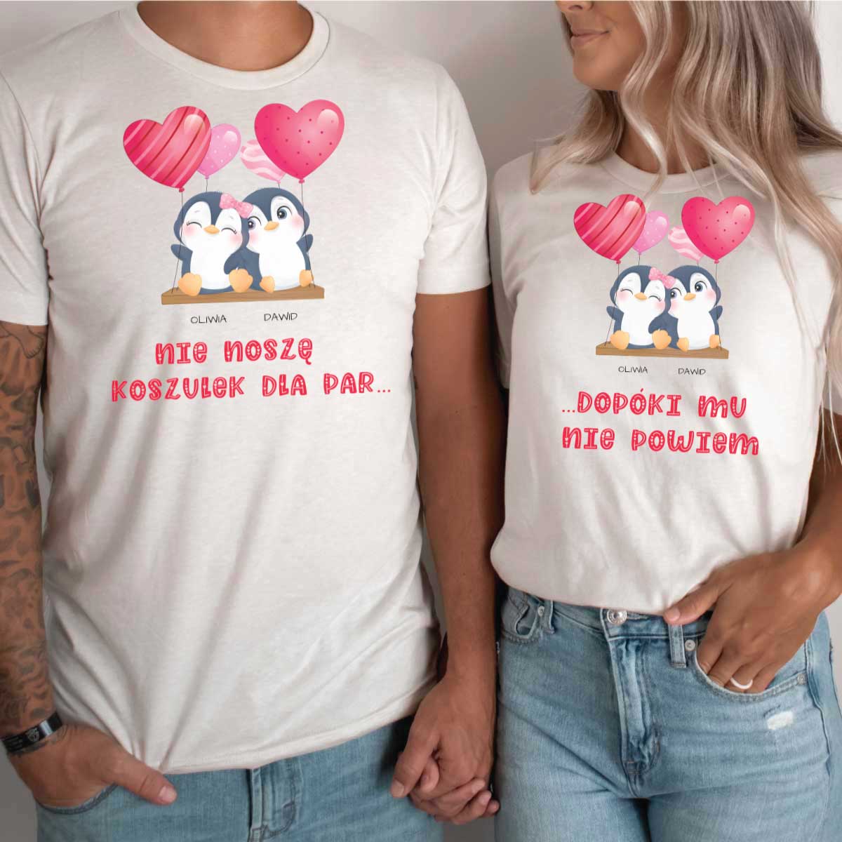 Koszulki dla par Bajkowe