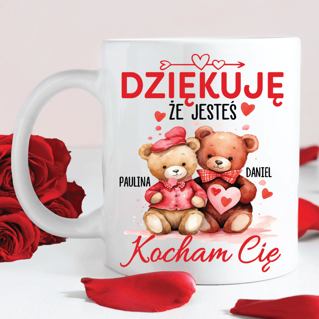 Dziękuję że jesteś - kubek