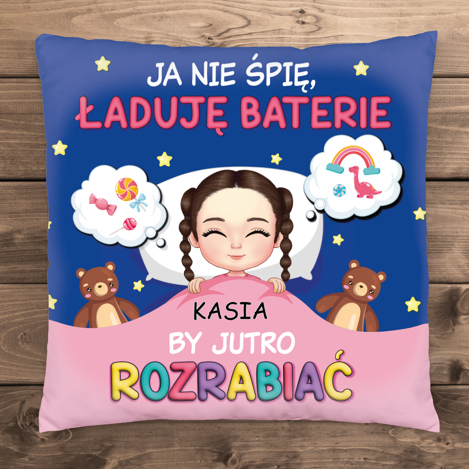 Ja nie śpię, ładuję baterie - Poduszka