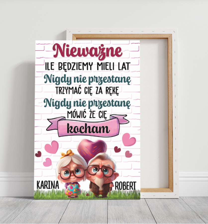 Zawsze będę trzymać Cię za rękę - Płótno