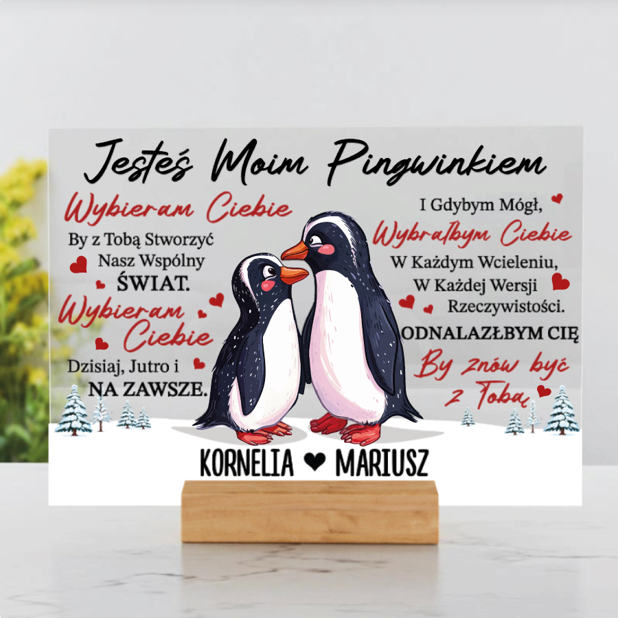 Jesteś moim Pingwinkiem - Tabliczka '25