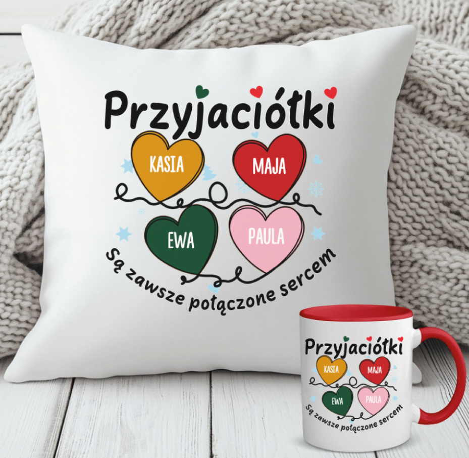 Przyjaciółki są połączone sercem - Zestaw
