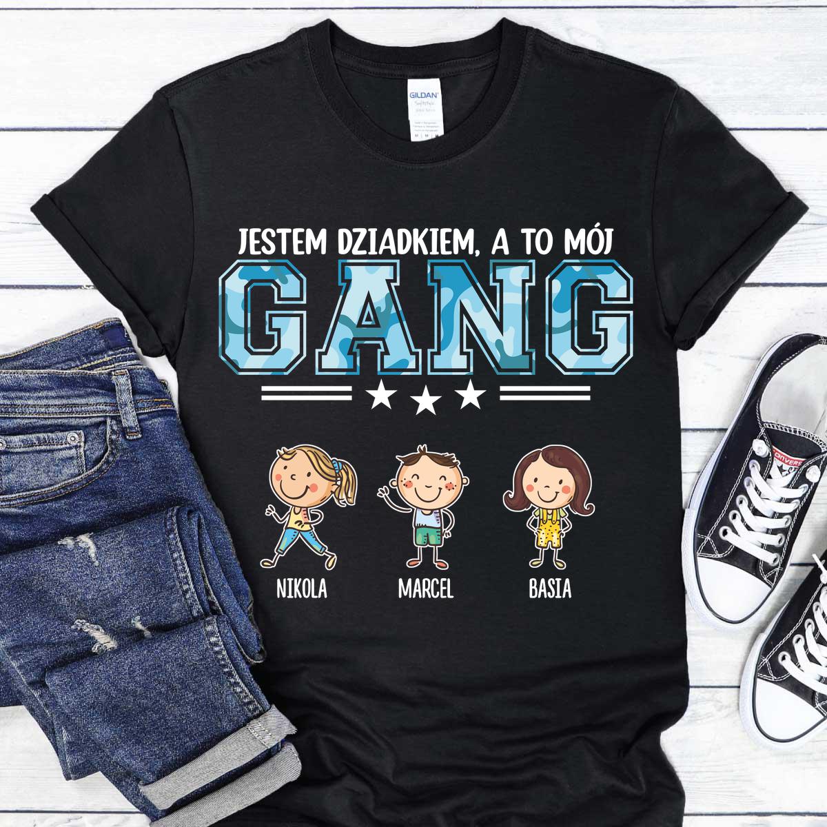 Gang dziadka - koszulka czarna
