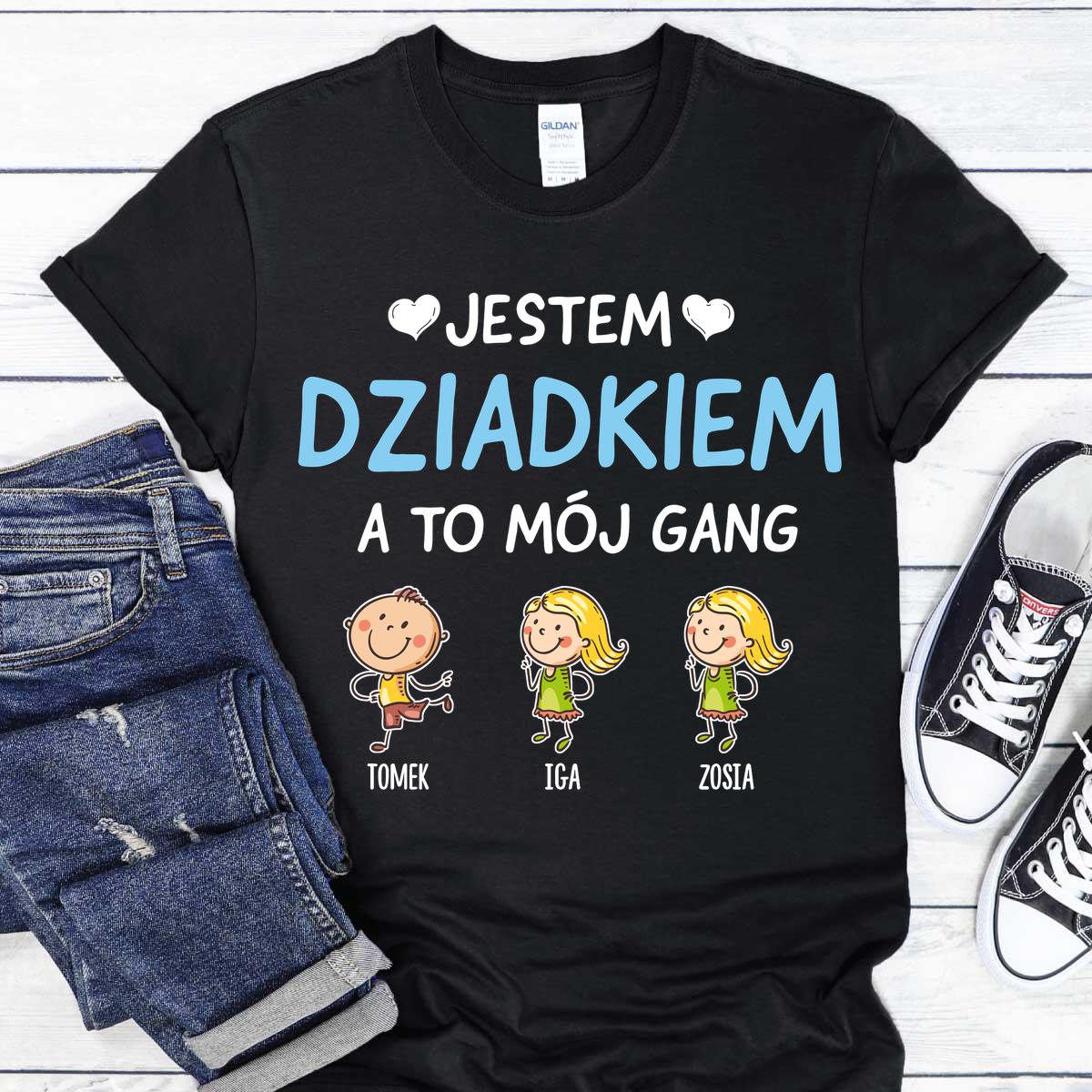 Jestem Dziadkiem - Czarna Koszulka