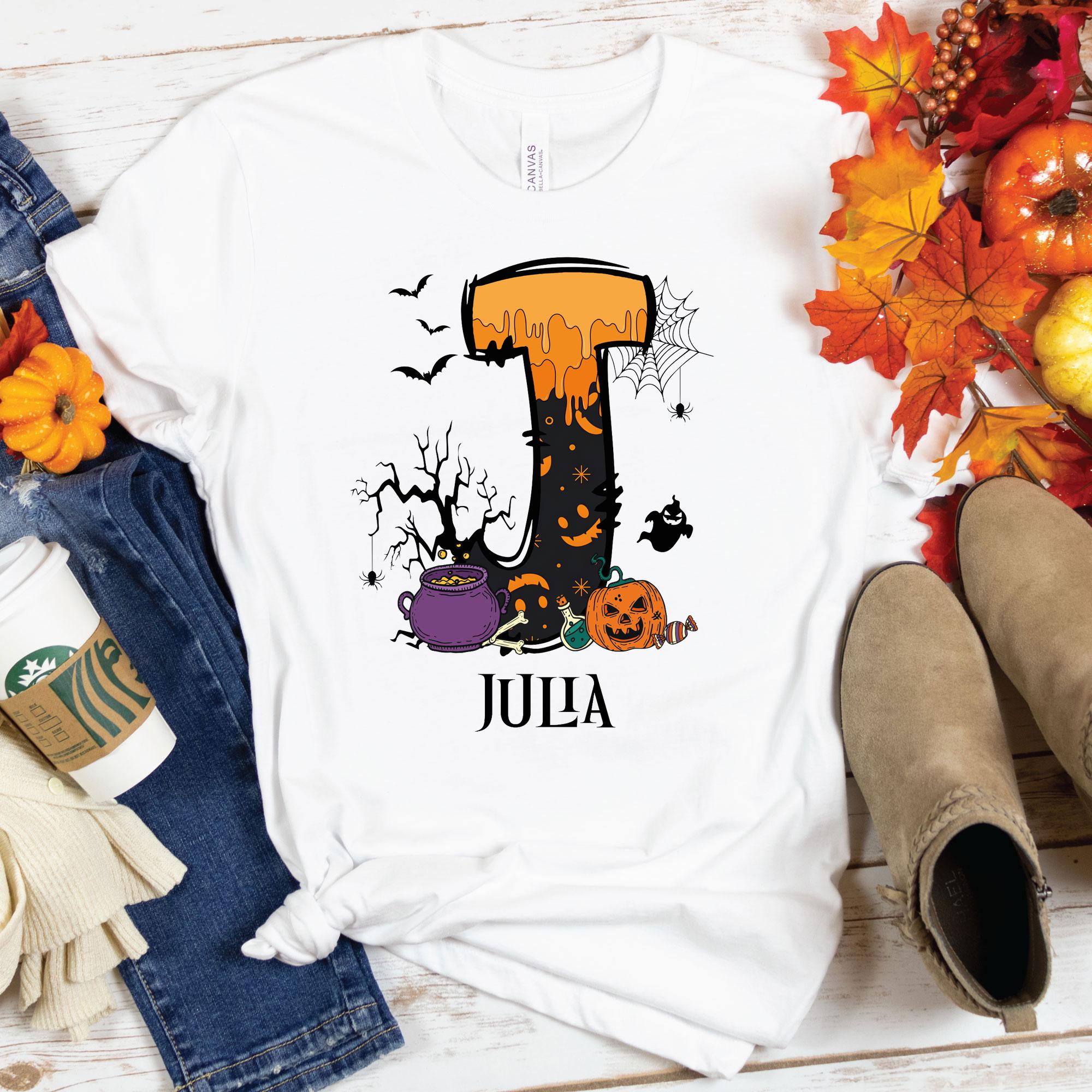 Koszulka z imieniem na halloween