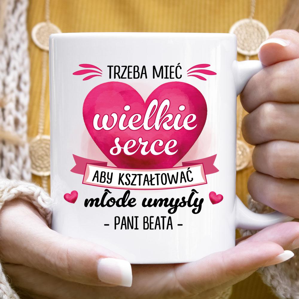 Kubek na dzień nauczyciela - Wielkie serce