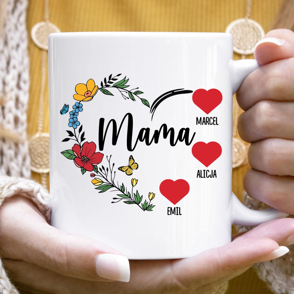 Mama i jej serduszka - kubek