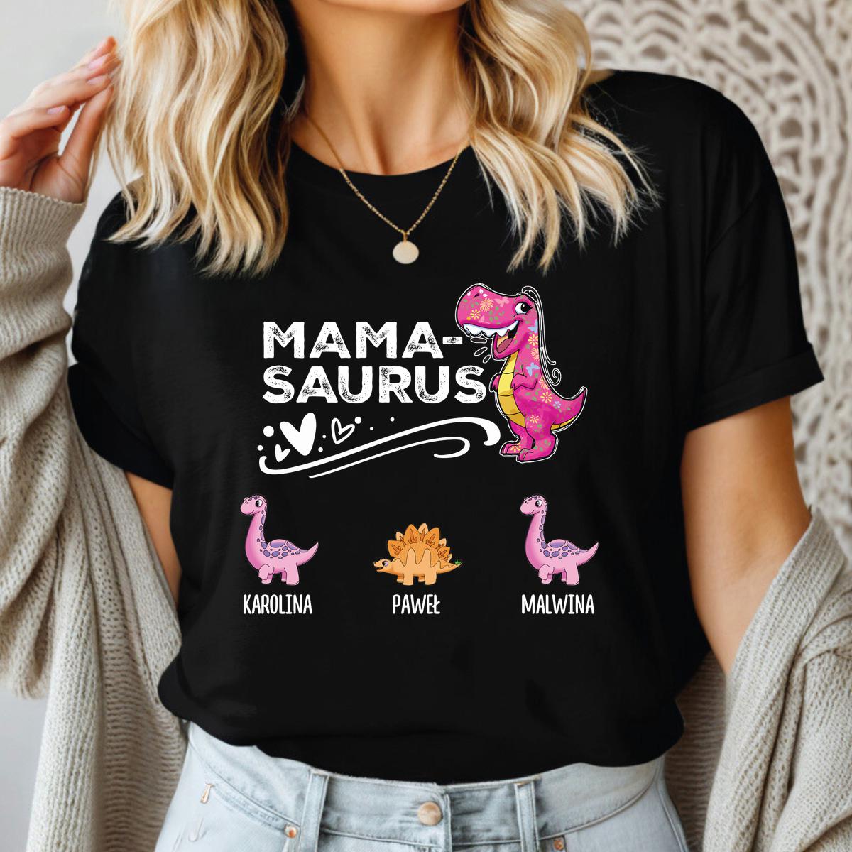 Mamasaurus (Dino) - koszulka czarna