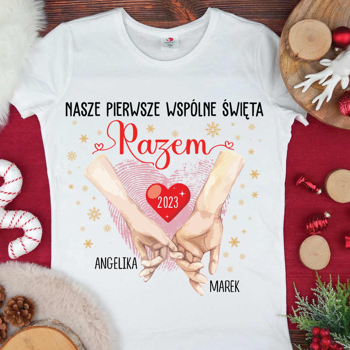 Nasze pierwsze święta razem 2023 - koszulka