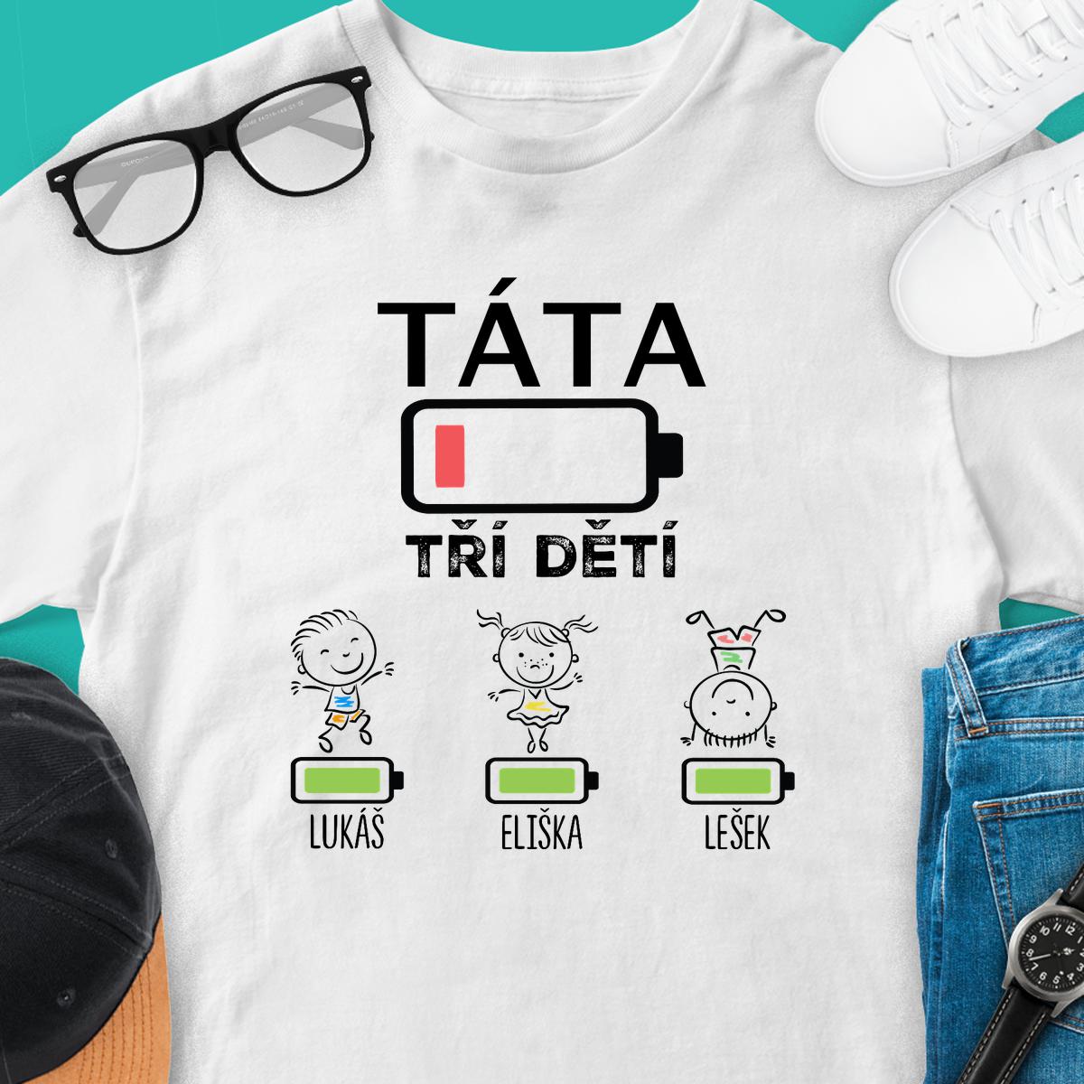 TÁTA A DĚTI (BATERIE) - TRIČKO