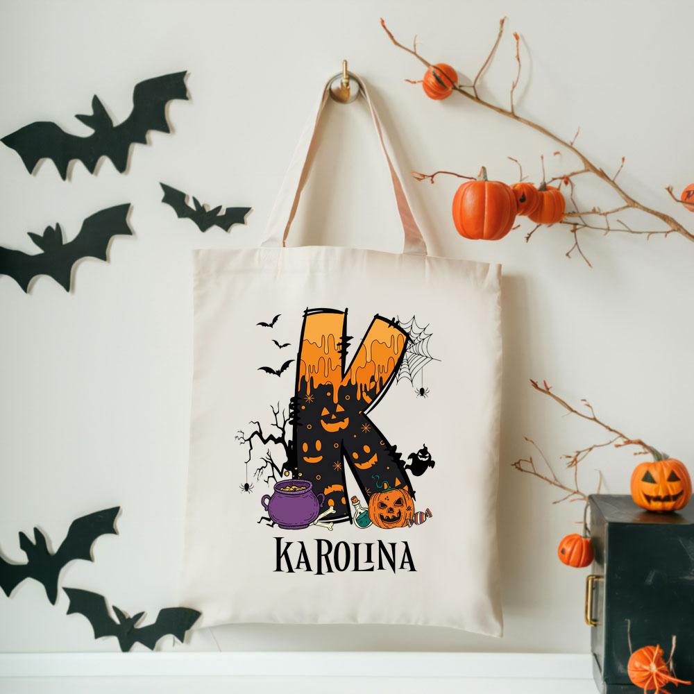 Torba z imieniem na halloween