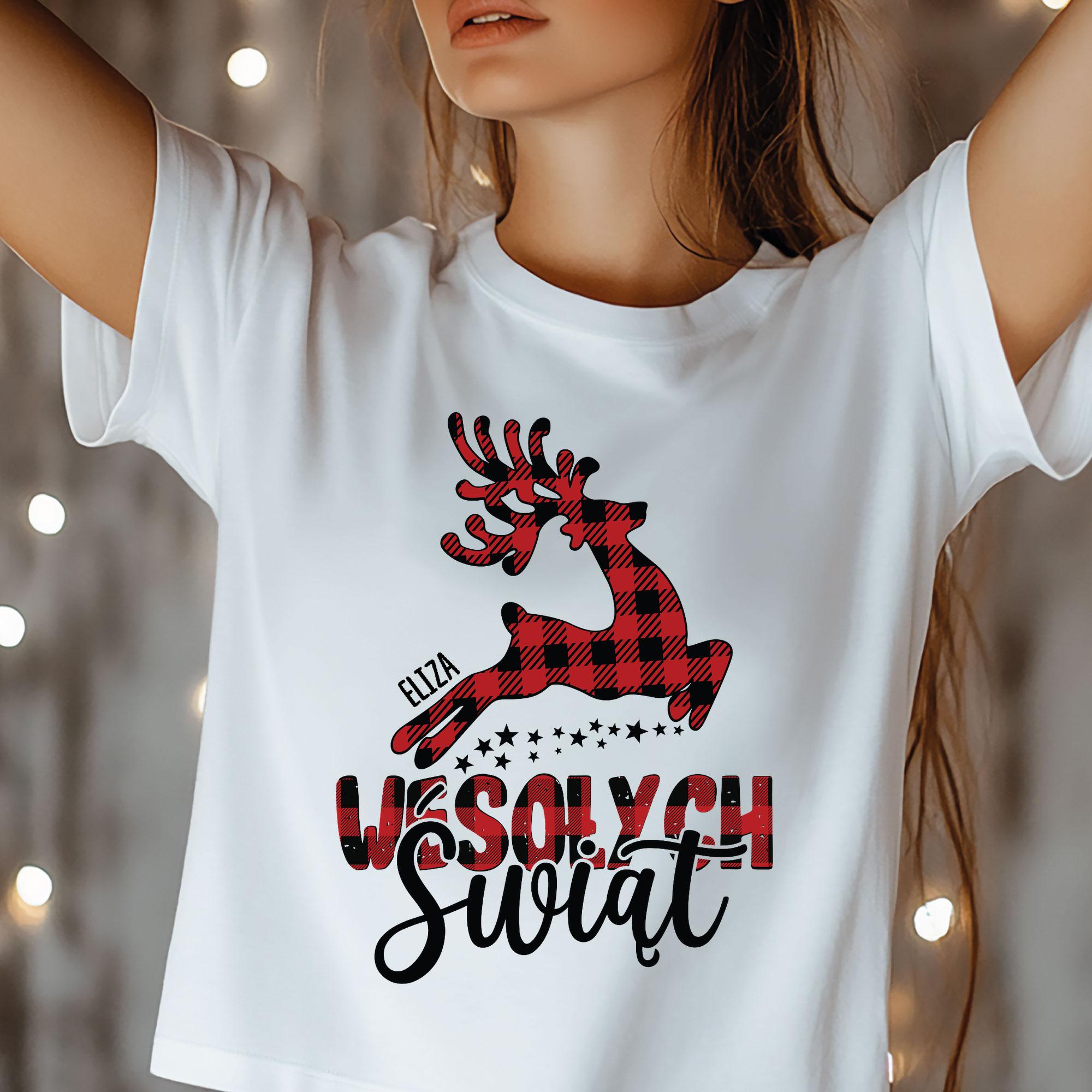 Wesołych świąt (Renifer) - koszulka