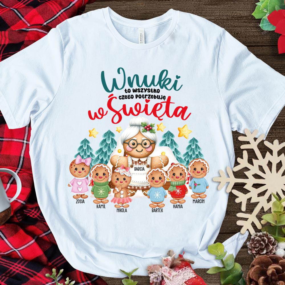 Wnuki wszystko czego potrzebuję w święta - koszulka