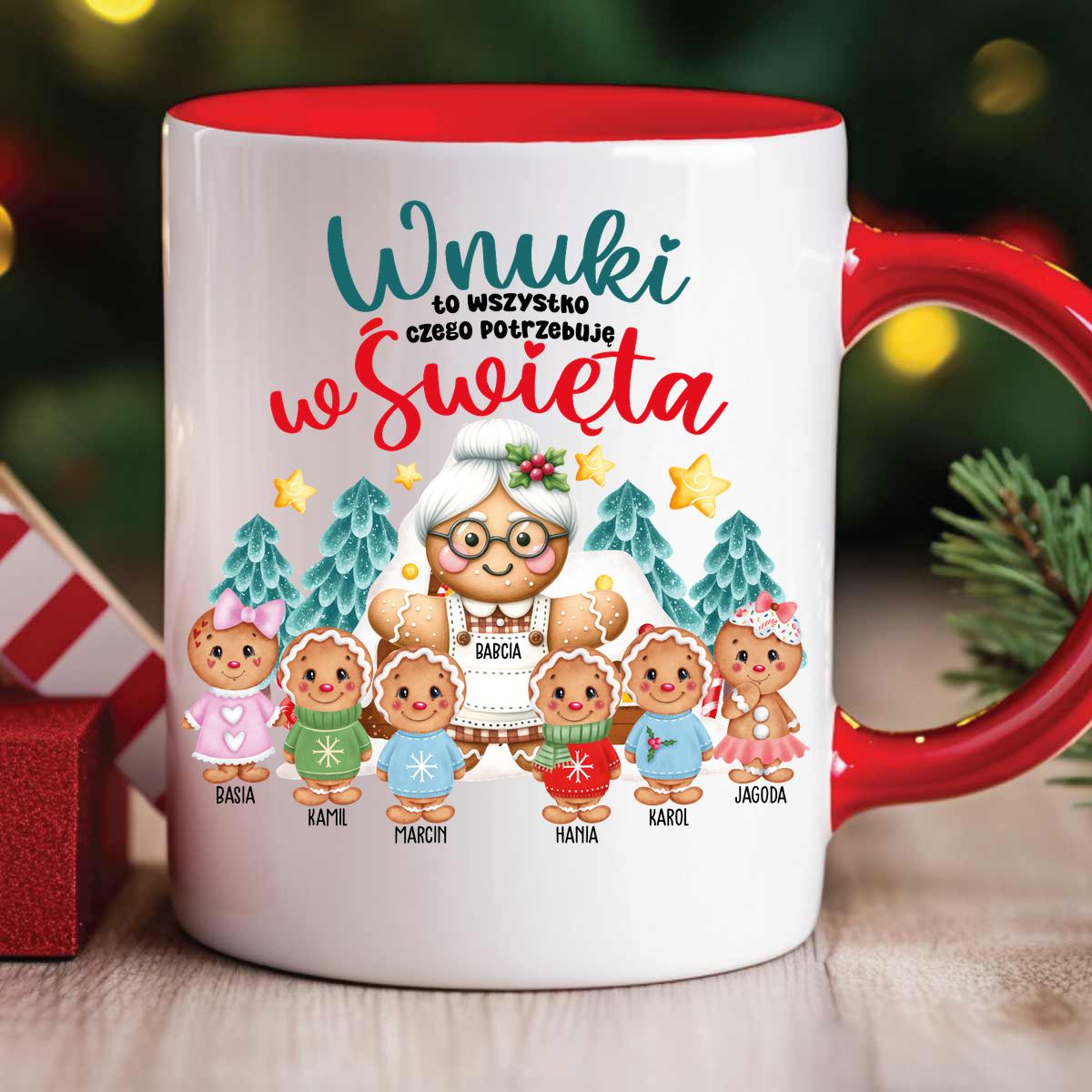 Wnuki wszystko czego potrzebuję w święta - kubek