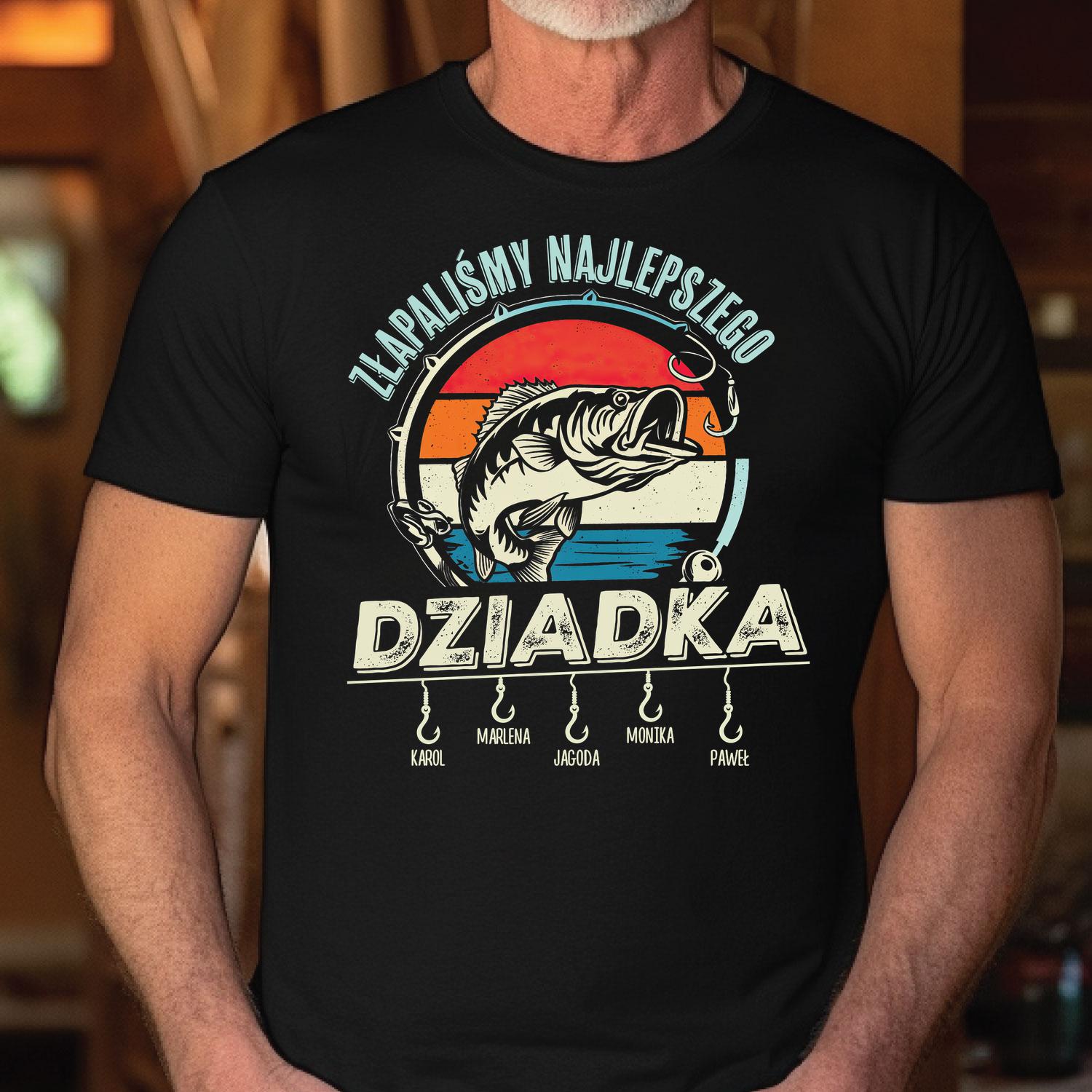 Złapaliśmy dziadka 2025 - czarna koszulka