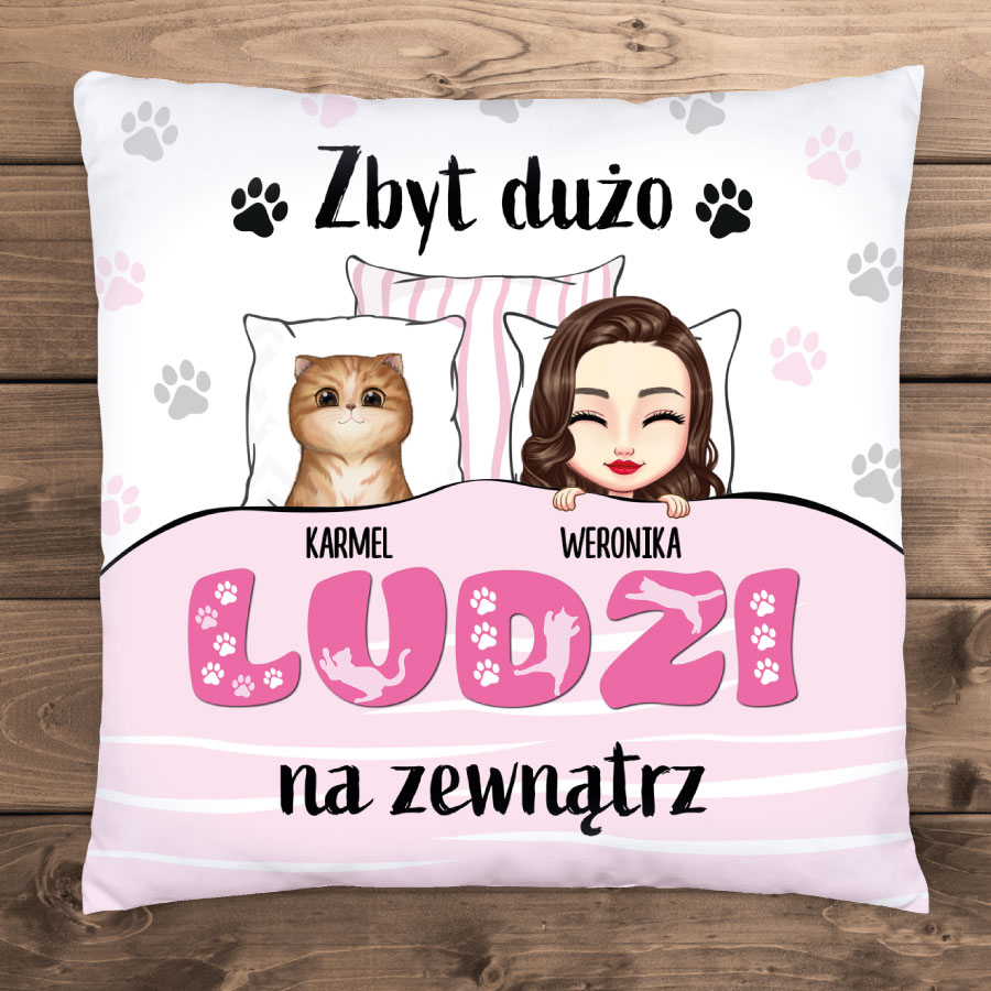Zbyt dużo ludzi na zewnątrz - Poduszka